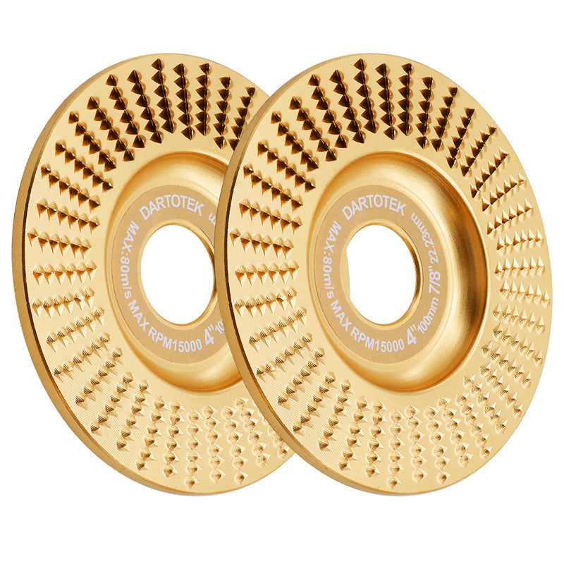 DARTOTEK 1pc 75/100/125mm Wood Grinding Wheel Cup Wheel Milling Disc Plate Carving Profile Plain Bevel Camber Bowl Abrasive Tool Trimming
