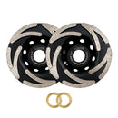 SHDIATOOL 4.5" Turbo Row Diamond Grinding Cup Wheel Hard for Concrete Granite Marble with 7/8 Inch Arbor