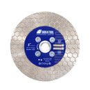 Saw Blade 4.5/5"Cutting Grinding Ceramic Marble Hexgonal Double Sided 5/8"-11 Flange - SHDIATOOL