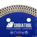 SHDIATOOL Diamond Superthin Mesh Turbo Saw Blade for Procelain Ceramic Tile Granite Marble Artificial Stone 4''/4.5''/5'' - SHDIATOOL