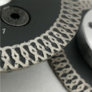 Turbo Diamond Blade 2pcs 3" Carving Granite Marble with Removable Flange SHDAITOOL - SHDIATOOL