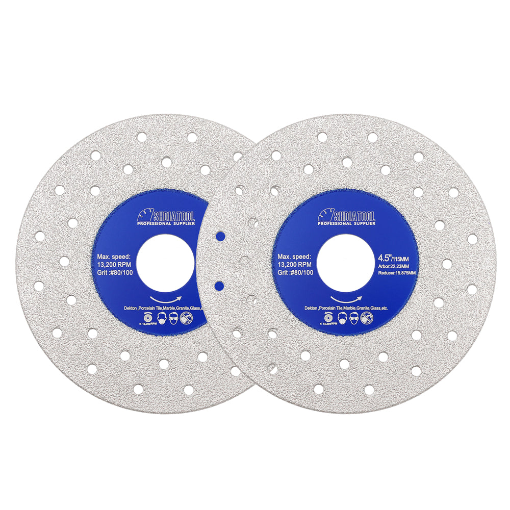 SHDIATOOL 1/2/3pcs Porous Widened Cutting Blade 75/115/125mm Ultra-Thin Disc Dekton Porcelain Tile Marble Glass Granite
