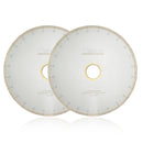 Wet Blade J-Slot Continuous Rim 2pcs 8"10"12"14"Cutting Ceramic Marble - SHDIATOOL