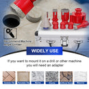 Shdiatool Diamond Core Drill Bits 9pcs/Kit Ceramic Tile Hole Saw Set