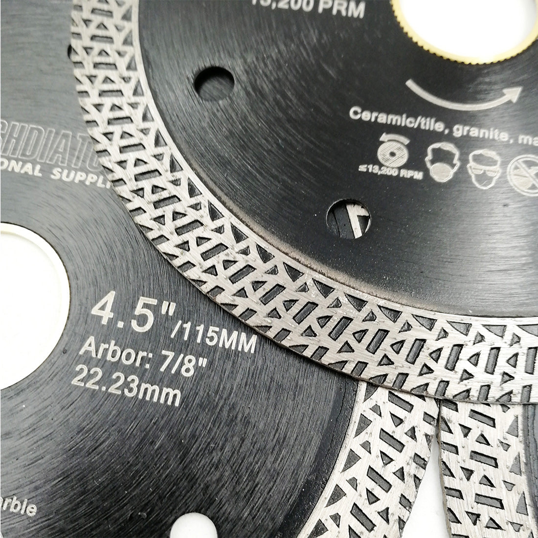SHDIATOOL 4.5"/7 " Diamond Saw Blade Cutting Porcelain Tile Ceramic Marble 1/5pcs - SHDIATOOL