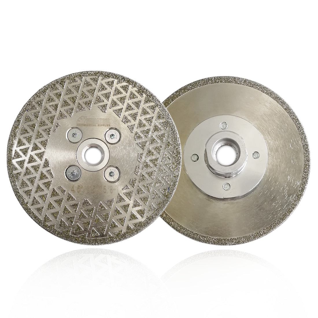 SHDIATOOL Electroplated Diamond Cutting & Grinding Disc Single Side Coated with M14 or 5/8-11 Flange for Granite Marble - SHDIATOOL