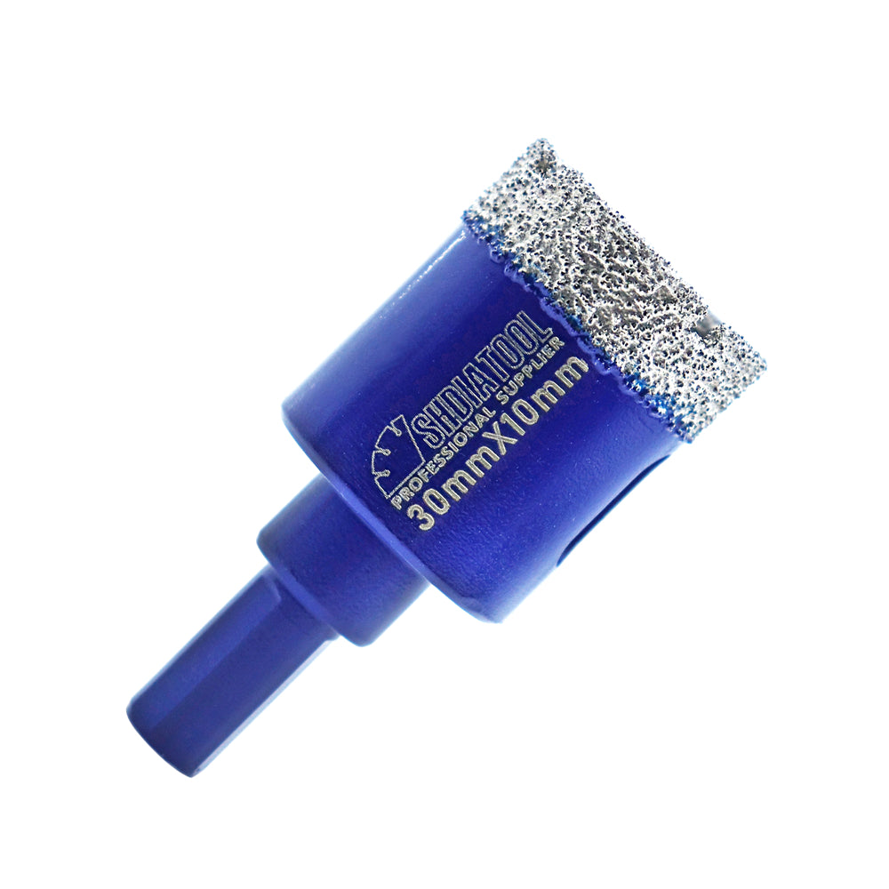 SHDIATOOL Diamond Drill Core Bits with Triangle Shank for Porcelain Tile Ceramic Granite Marble Masonry Stone Diamond Hole Saw Dia 20-68mm - SHDIATOOL