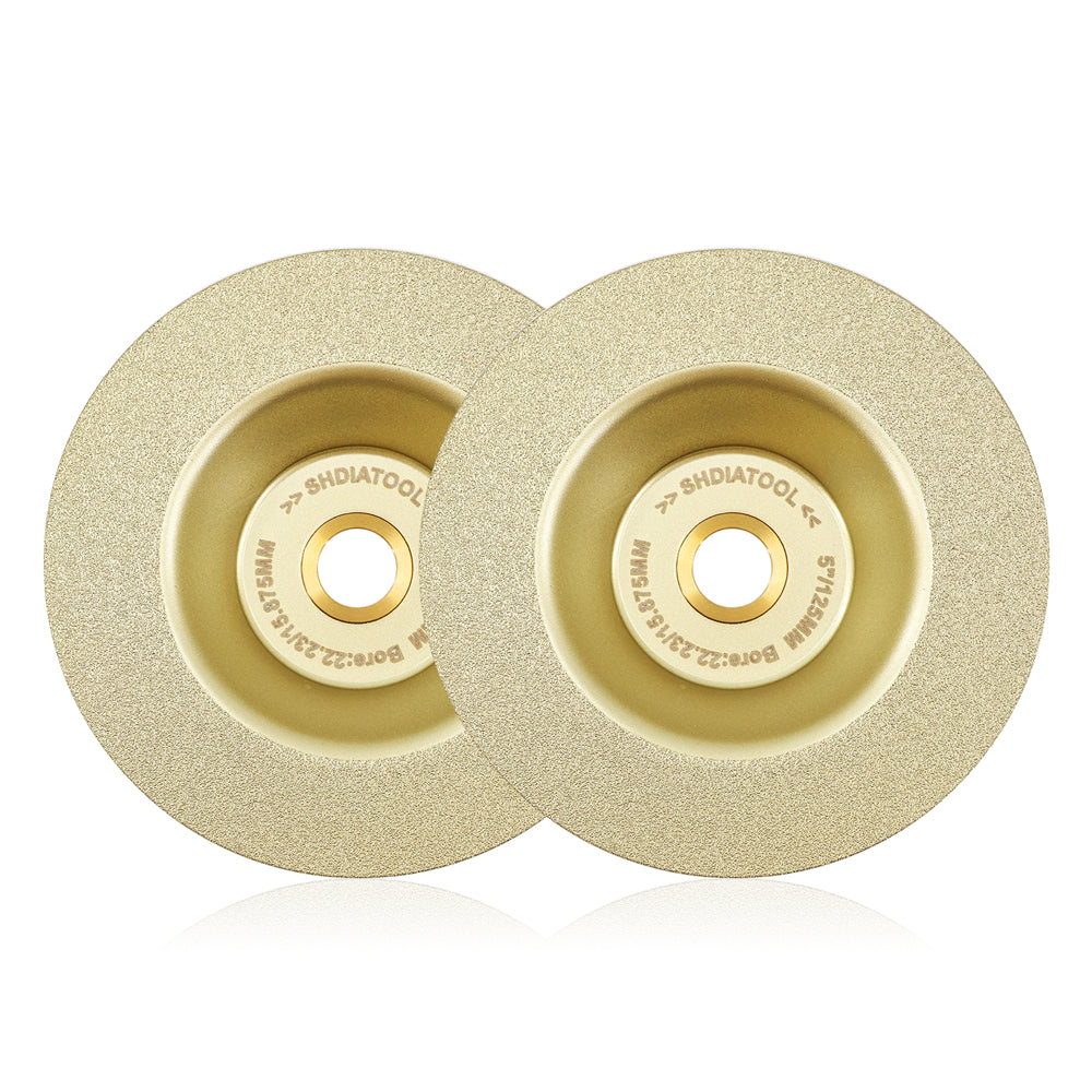 SHDIATOOL 1/2/3pcs 4.5inch/5inch Brazed Rock Plate Bowl Cutting Grinding Disc 115mm/125mm Dekton Porcelain Tile Ceramic Marble Granite