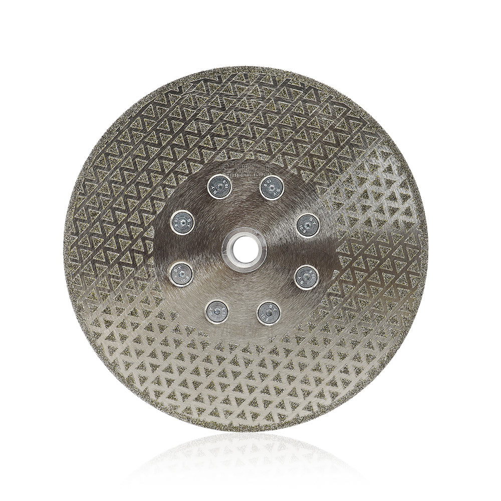 Electroplated Cutting and Grinding Disc Single/Double side Coated M14 or 5/8-11 Flange - SHDIATOOL