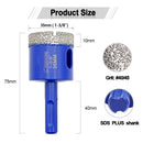 SHDIATOOL Diamond Drill Bit 1/2/5pcs Dia 35mm Granite Marble Ceramic Vacuum brazing Core Bit SDS PLUS Shank