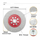 4.5" SHDIATOOL Diamond Cup Wheel for Cutting Grinding M14 Flange Saw Blades