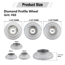 Diamond Profile Wheel Grinding Disc 85mm Milling Chamfer Edge Marble Granite
