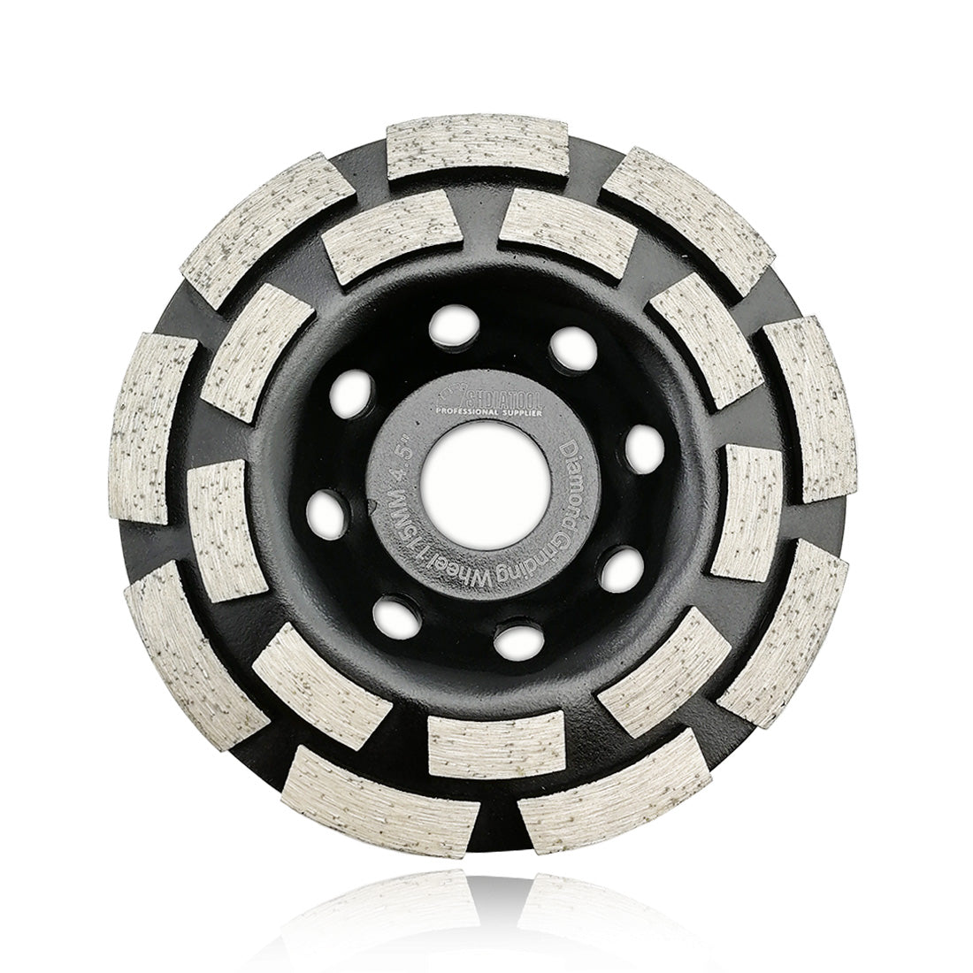 SHDIATOOL Double Row Diamond Grinding Cup Wheel for Concrete Granite Marble Masonry Brick Fits 7/8 Inch Arbor Diameter 4" 4.5" 5" 7" - SHDIATOOL