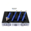 Diamond Drill Bits 4pcs/set Dia 6mm Core Bits Triangle Shank+20mm Chamfer Bit Granite Marble Ceramic Vacuum Brazed Hole Saw