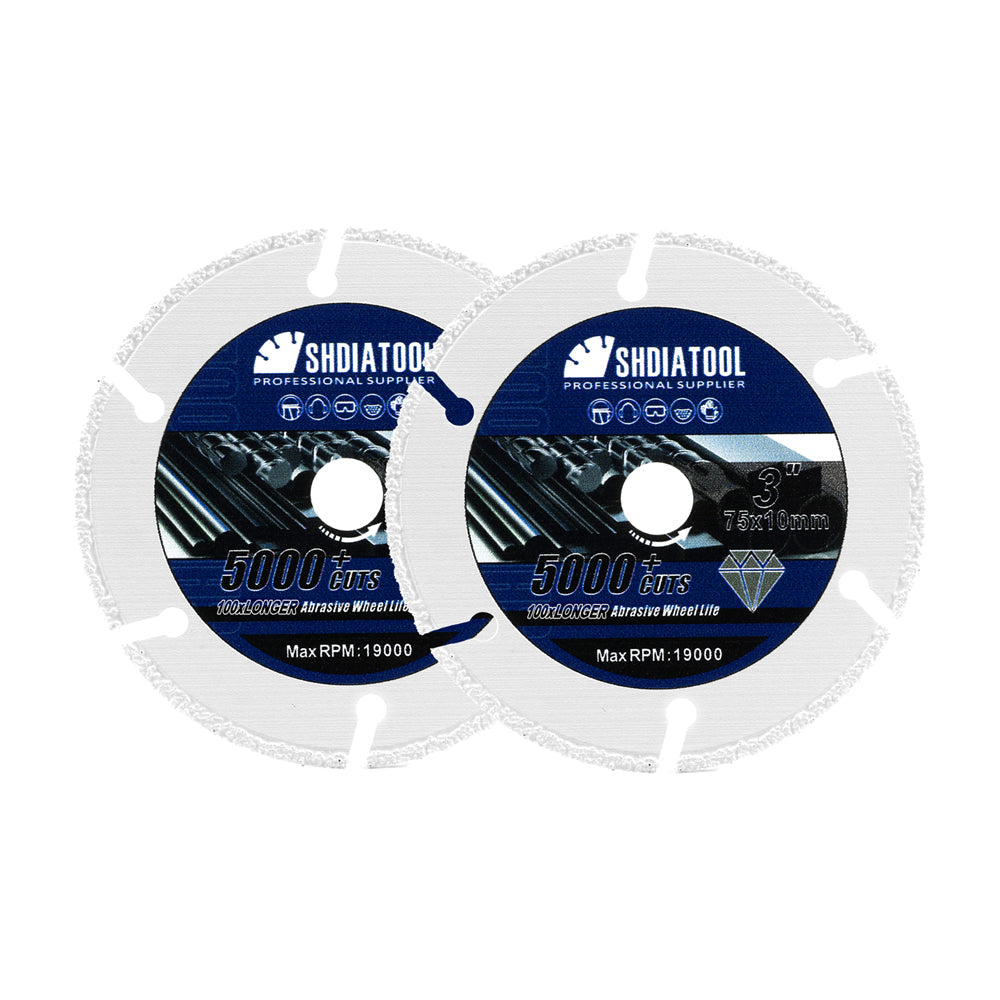 Diamond Metal Cutting Disc 3"/4"/4.5"/5" for Steel Tube Iron Rebar Saw Blade