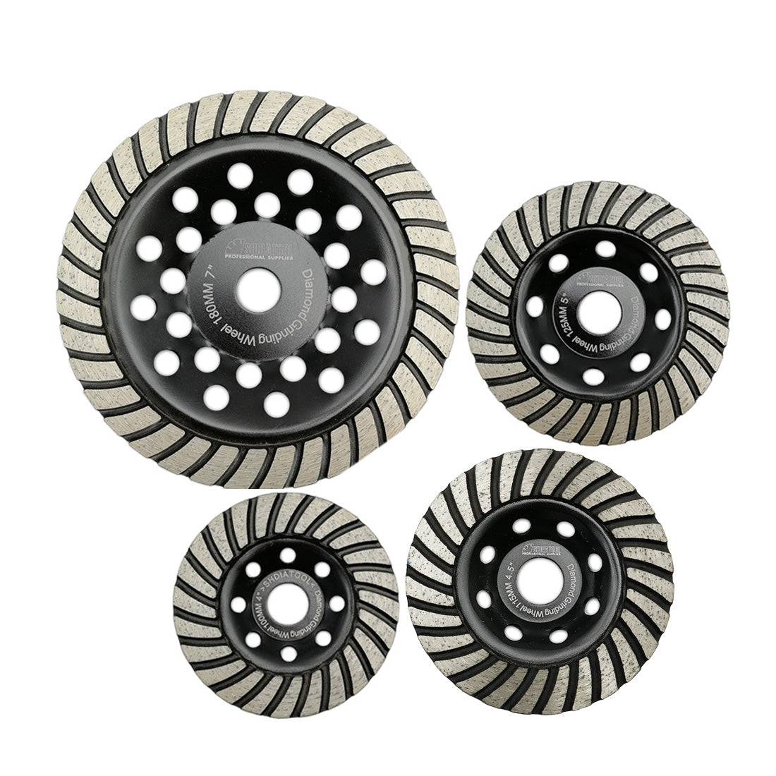 5"/7"Turbo Row Diamond Grinding Cup Wheel for Concrete Granite Marble Masonry