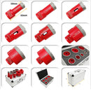 SHDIATOOL Red Diamond Drill Core Bits Kit for Tile Porcelain Granite M14 Thread - SHDIATOOL