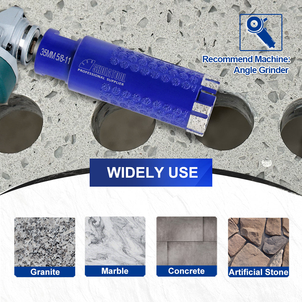 1pc/2pcs SHDIATOOL Diamond Drill Core Bit Laser Welded 35mm for Hard Stone Concrete Granite