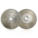 Electroplated Diamond Cutting Grinding Disc Single Side Coated M14 or 5/8-11 Flange for Granite - SHDIATOOL