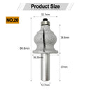 Diamond Router Bits with 1/2" Shank for Granite Marble 31 sizes 2pcs - SHDIATOOL