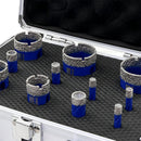 SHDIATOOL Diamond Drilling Bits Set 11pcs 6/6/6/8/10/12/20/25/28/32/35mm Round Shank Granite Marble Ceramic Vaccum Brazed Core Bit