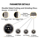 X Mesh Turbo Blade Tile Ceramic Marble Double Sided Diamond Cutting Grinding Disc