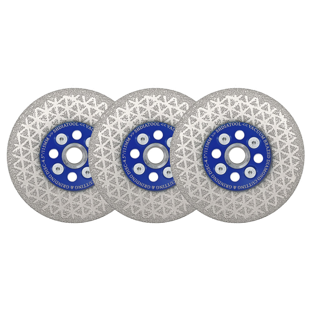 Diamond Cutting Grinding Disc Triangle Granite Concrete Saw Blade M14 or 5/8-11 Flange