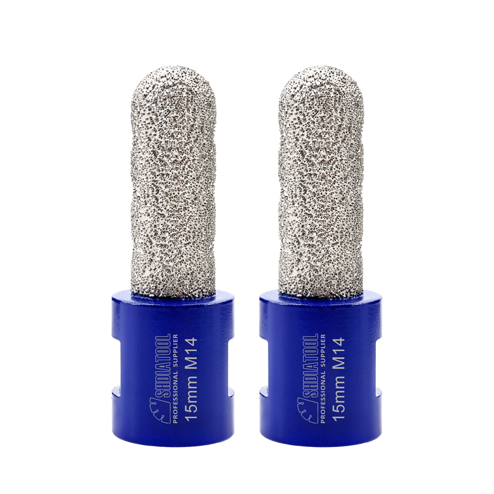 Diamond Finger Milling Bits Porcelain Ceramic Marble M14 or 5/8-11 Thread SHDIATOOL
