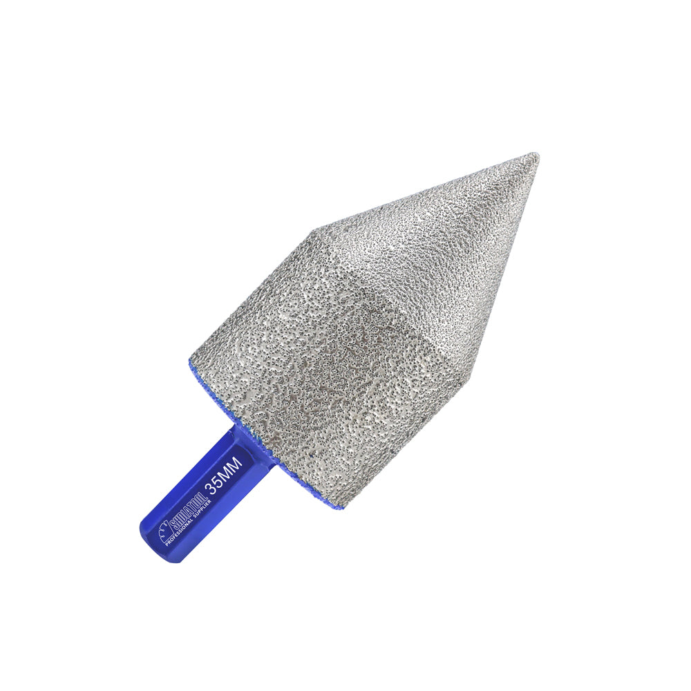 Diamond Chamfering Milling Finger Bit for Ceramic Porcelain Granite Hexagonal Shank