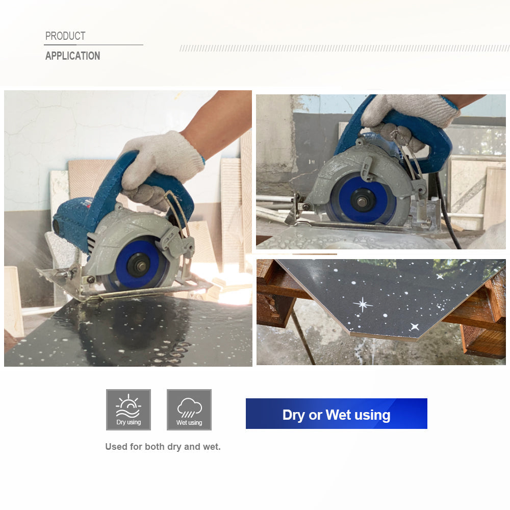 A-Shape Mesh Turbo Diamond Blade 4.5" 5" Cutting Tile Marble Masonry - SHDIATOOL