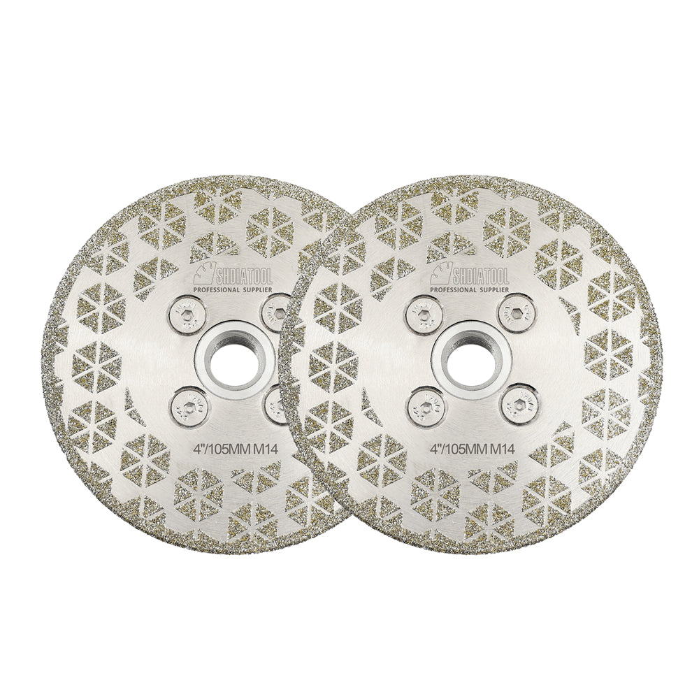 Electroplated Saw Blade Granite Marble Single Side Coated with M14 or 5/8-11 Flange