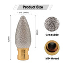SHDIATOOL 30mm Diamond Engraved Milling Bits for Granite Marble M14