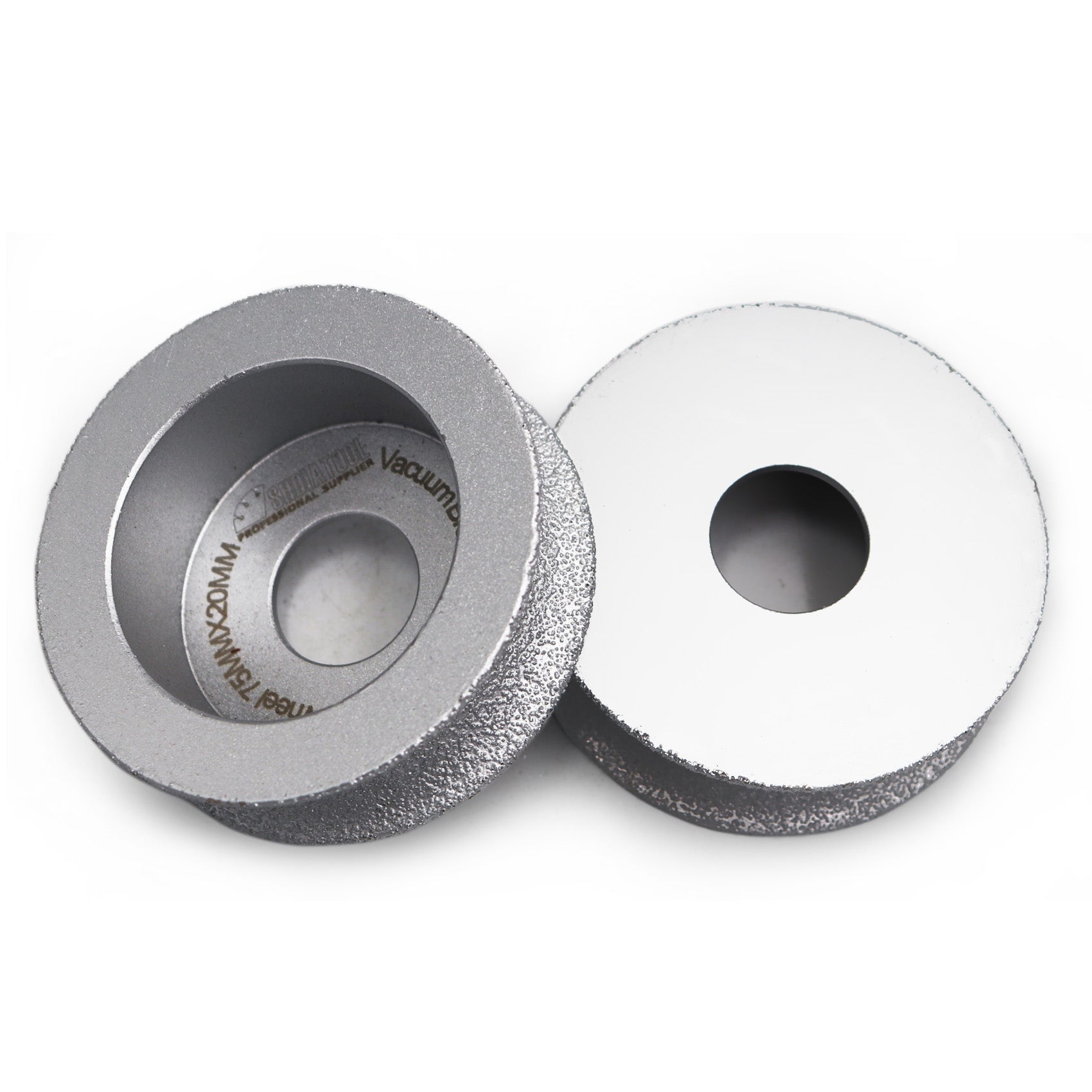 SHDIATOOL 3"/75mm Diamond Grinding Disc of Half-Round Edge 2pcs Marble Granite - SHDIATOOL