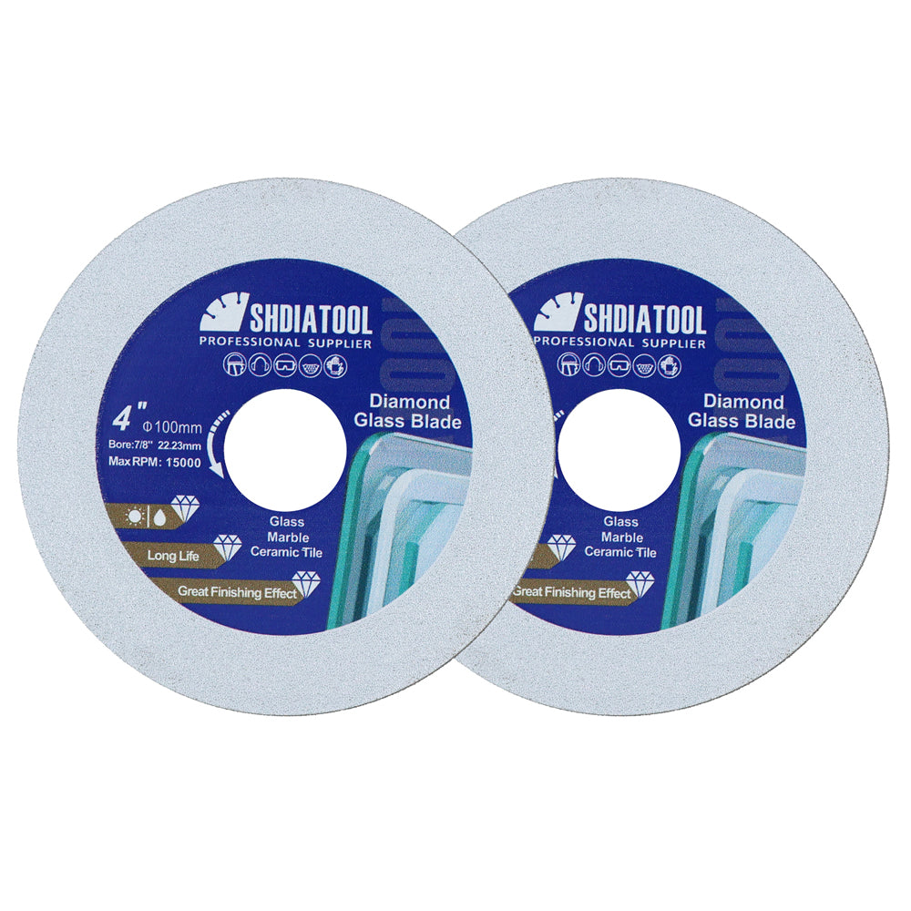 DE Warehouse SHDIATOOL Diamond Cutting Grinding Glass Disc 1pc 125mm Saw Blade for Glass Ceramic