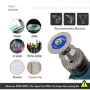 SHDIATOOL 1PC  Diamond Engraving Saw Blade 50mm Marble Granite Glass Cutting Disc Flexible with 6mm Shank Convenient US Warehouse