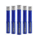 SHDIATOOL Diamond Drill Core Bits with Triangle Shank for Porcelain Tile Ceramic Granite Marble Masonry Stone Diamond Hole Saw 5pcs 6/8/10mm - SHDIATOOL