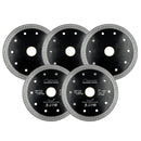 Mesh Turbo Diamond Saw Blades 5pcs 4"/4.5"/5" Porcelain Tile Granite Marble