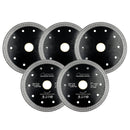 Mesh Turbo Diamond Saw Blades 5pcs 4"/4.5"/5" Porcelain Tile Granite Marble