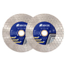 SHDIATOOL Hexgonal Double Sided Diamond Cutting Disc Grinding Wheel for Tile Procelain Ceramic Granite Marble Stone Dia 4.5''/5'' - SHDIATOOL