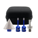 SHDIATOOL Diamond Drill Bits Kit 4pcs 5/8"-11 Granite Marble Ceramic Hole Saw