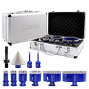 Diamond Drill Core Bit 1set/10pcs for Porcelain Granite Marble 5/8"-11 Thread - SHDIATOOL