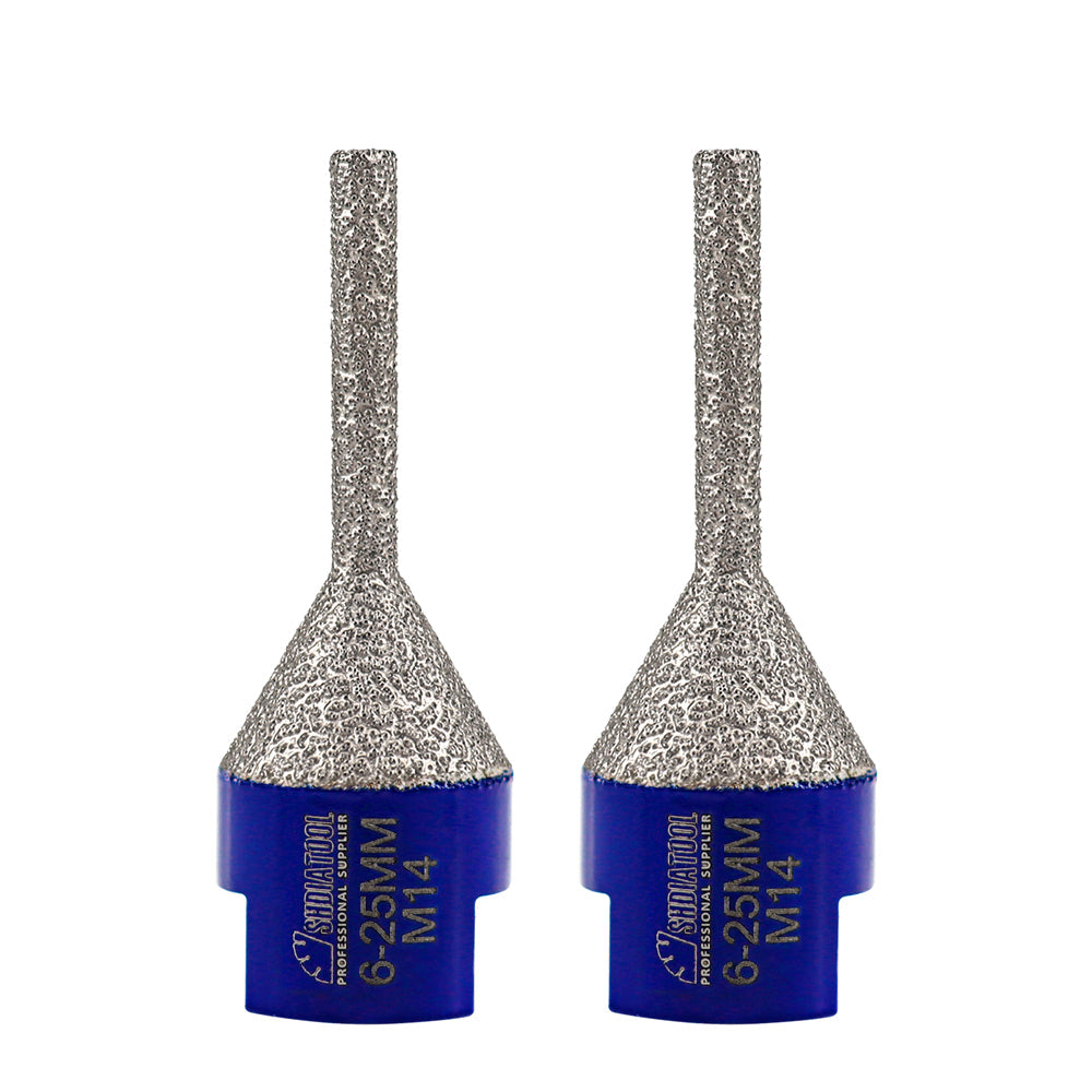 6-25mm Diamond Finger Milling Bit for Porcelain Ceramic Marble Granite 5/8-11 or M14 - SHDIATOOL
