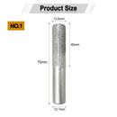 Diamond Router Bits with 1/2" Shank for Granite Marble 31 sizes 2pcs - SHDIATOOL