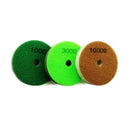 SHDIATOOL 4"/100mm Thickened Sponge Diamond Polishing Pads for Soft Stone Marble 3pcs/set - SHDIATOOL