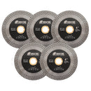 SHDIATOOL Turbo Saw Blades 5pcs 4/4.5/5" Cutting Grinding Ceramic Tile Marble