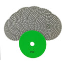 SHDIATOOL 5"Wet Diamond Polishing Pads for Marble Granite 6pcs or 7pcs - SHDIATOOL