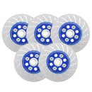 Cutting Grinding Disc 5pcs 4/4.5/5" Granite Marble Concrete Saw Blade M14 or 5/8-11 Flange