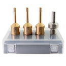 SHDIATOOL Diamond Drill Bit 4pcs/set 6/6/6mm Core Bit M14 Thread+Hex Adapter Marble Ceramic Porcelain Tile Granite Hole Saw - SHDIATOOL