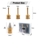 SHDIATOOL Diamond Drill Bits 1set/4pcs Porcelain Tile Marble Ceramic M14 Thread - SHDIATOOL