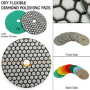 SHDIATOOL 5Inch Dry Diamond polishing Pad Grit50 for Granite Marble - SHDIATOOL